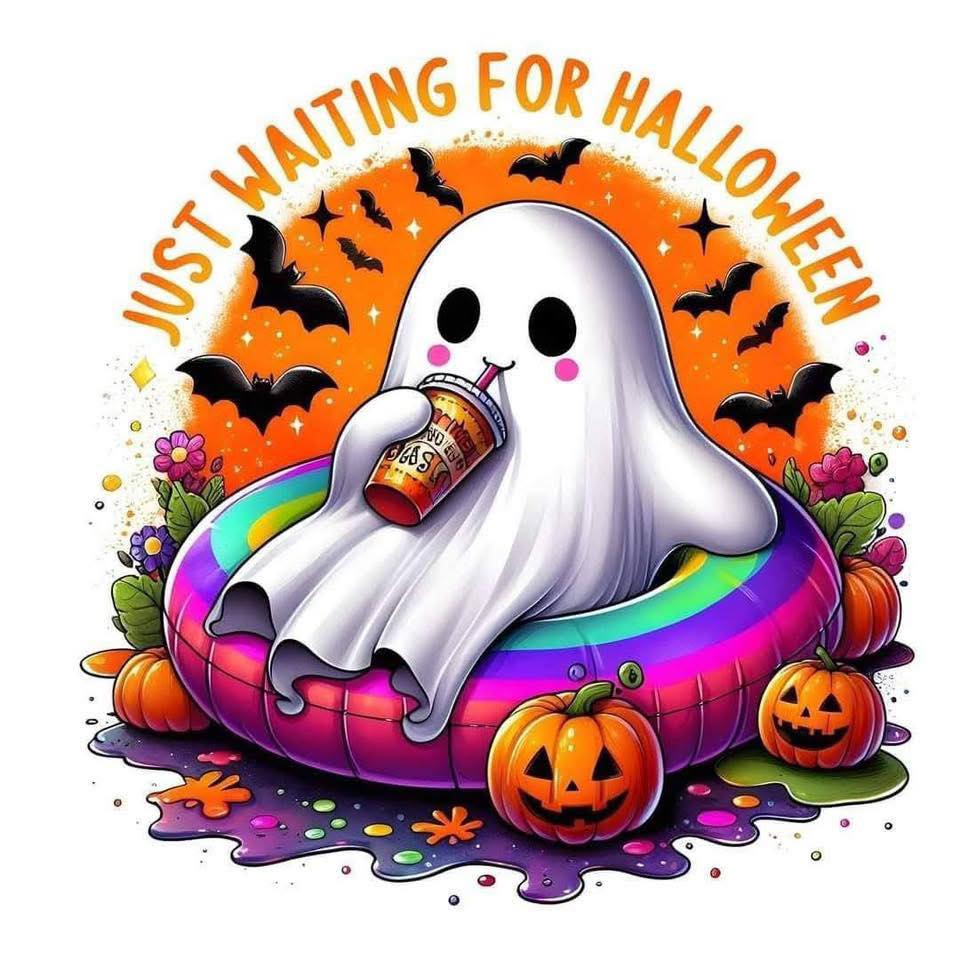 Just Waiting For Halloween DTF Print