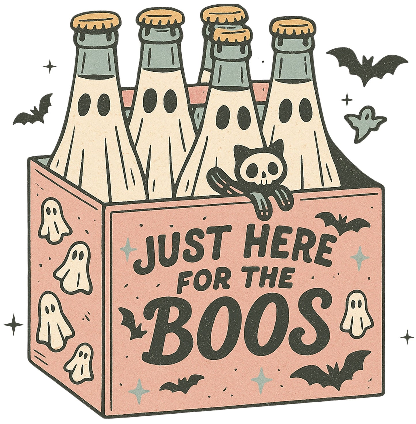 Just Here For The BOOS DTF Print