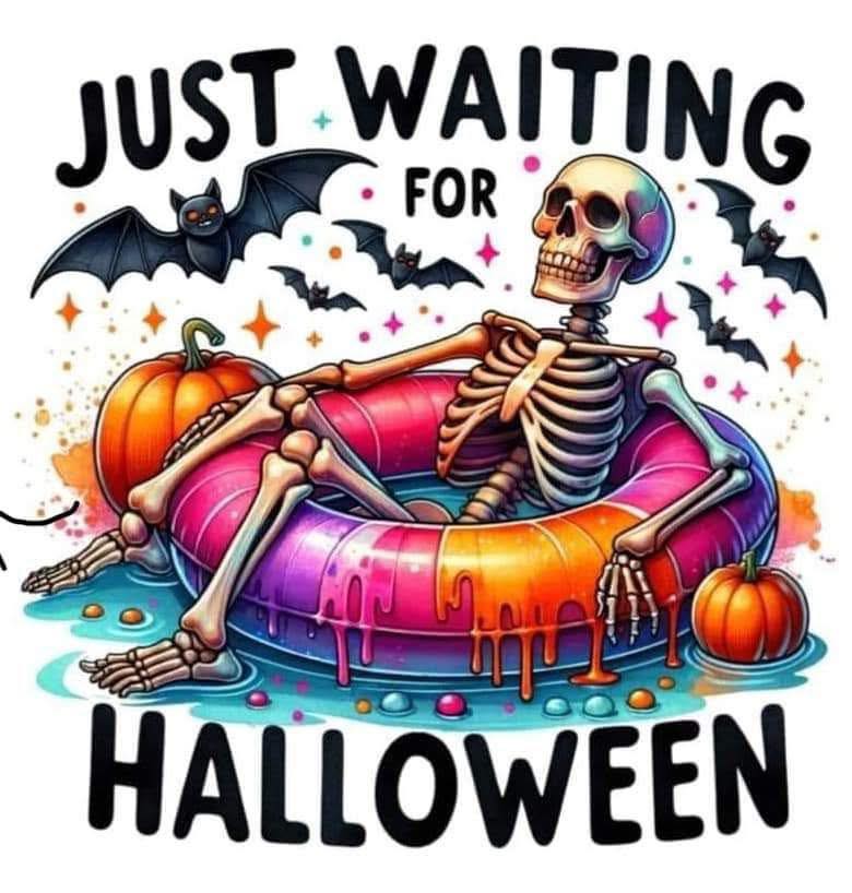Just Waiting For Halloween DTF Print