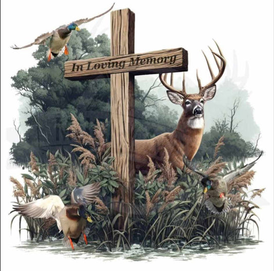 Wildlife In Loving Memory for the Hunter DTF Print