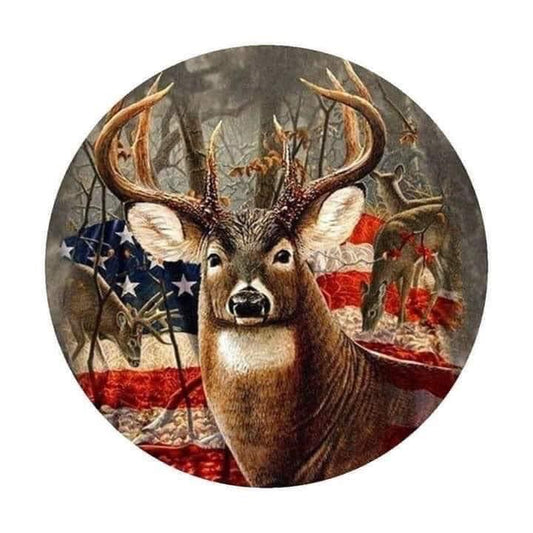 Buck and Flag DTF Print