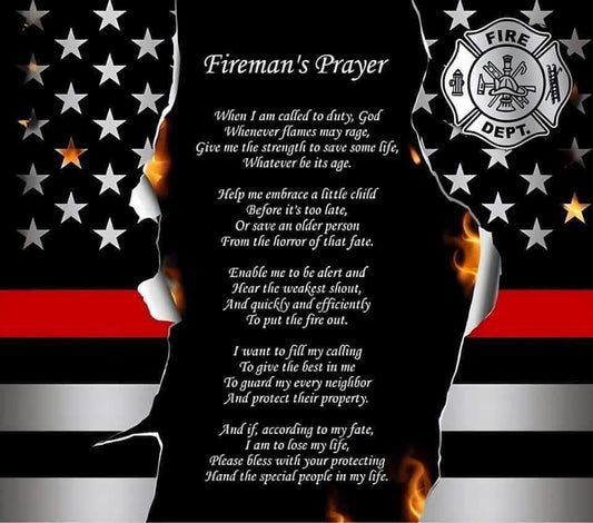 Fireman's Prayer DTF Print