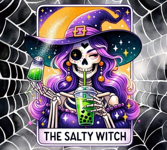 The Salty Witch Skeleton DTF Print