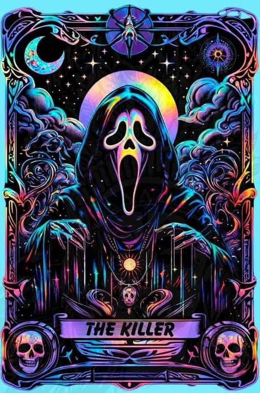 Scream The Killer Card DTF Print