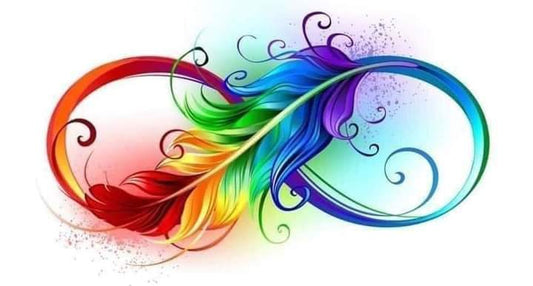 Infinity Feather DTF Print